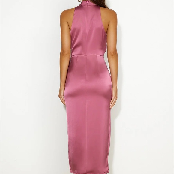 Hello Molly Events on High Satin Mini Dress Plum XS - Picture 2 of 6